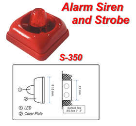 ALARM SIREN AND STROBE