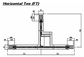 HORIZONTAL  TEE (FT)